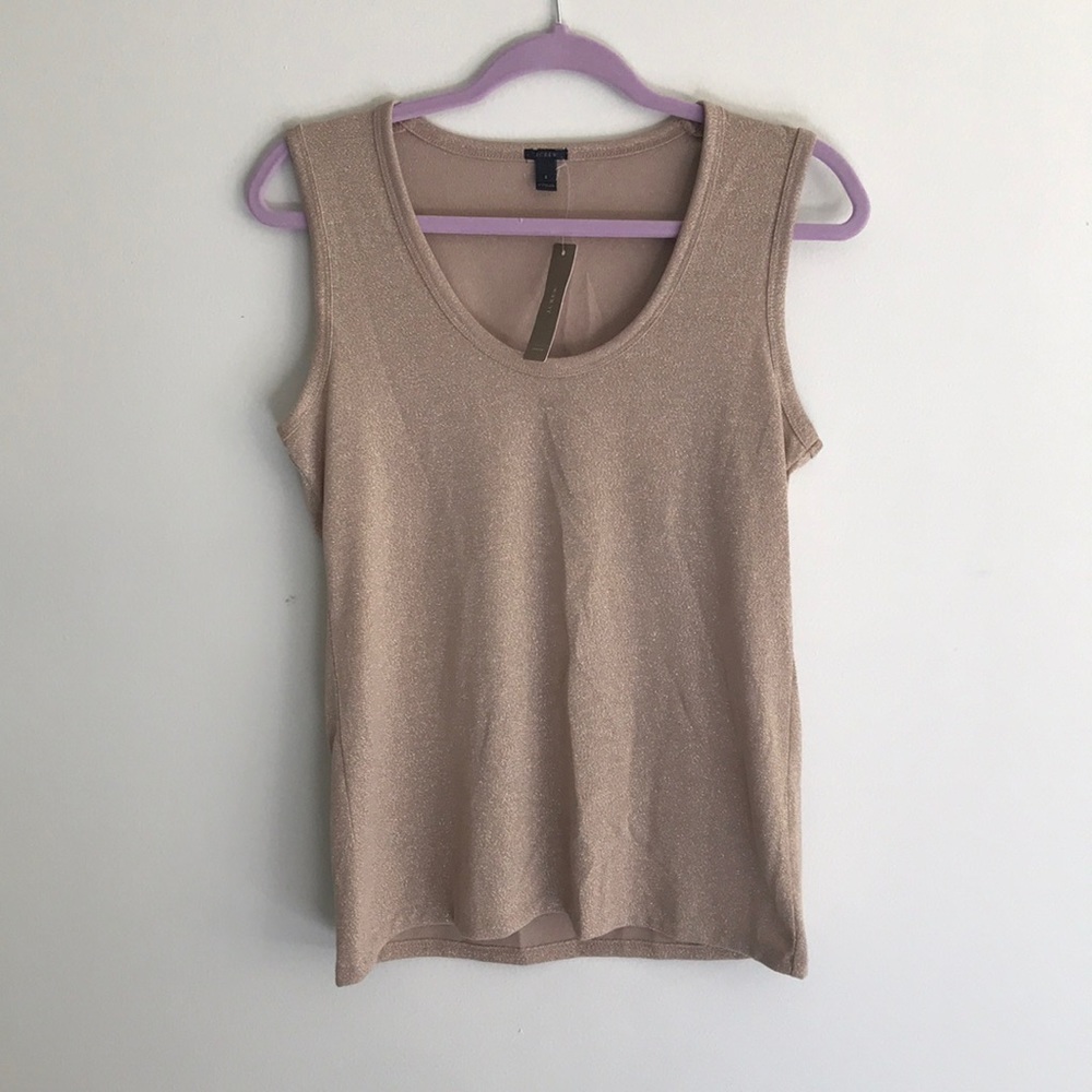 NWT J Crew Gold Tank Top Size Small